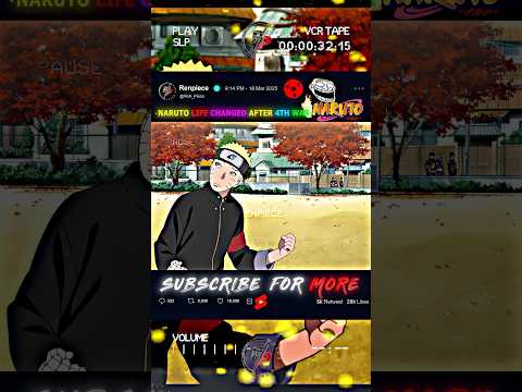 How Naruto life changed after war #naruto #anime #animeedit #shortsfeed #boruto #shorts #edit