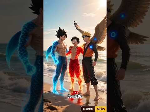 Naruto, Goku & Luffy vs. Nature’s Wrath 🌪️⚡ — Can They Escape the Island Alive? 🏝️🔥