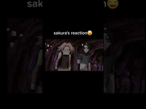 Sakura's reaction when a girl kissed naruto #naruto #anime